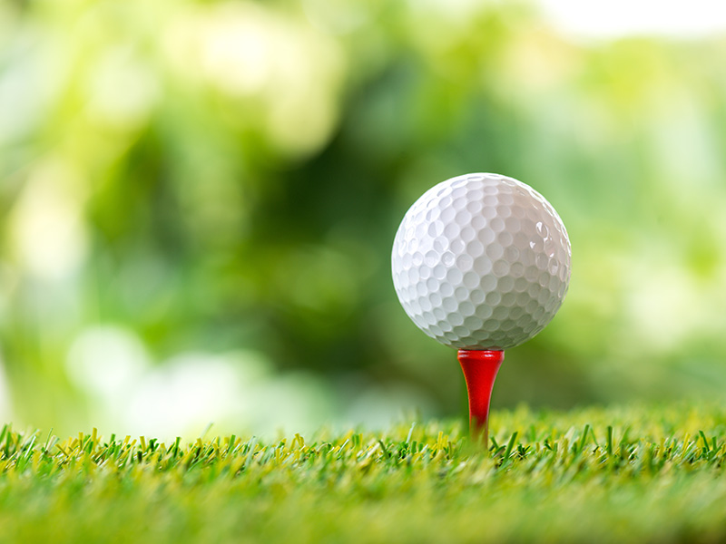 Golf Ball on Tee